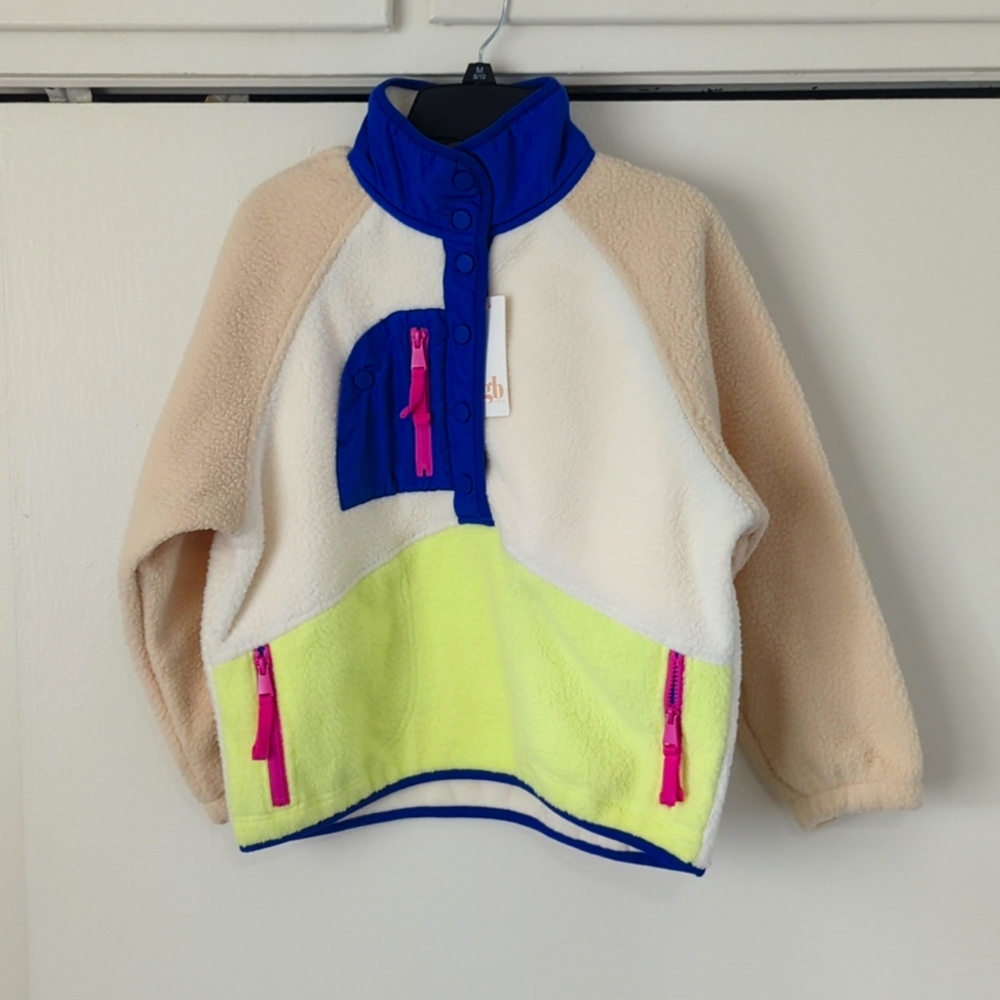 GB Girl's fleece funnel neck jacket